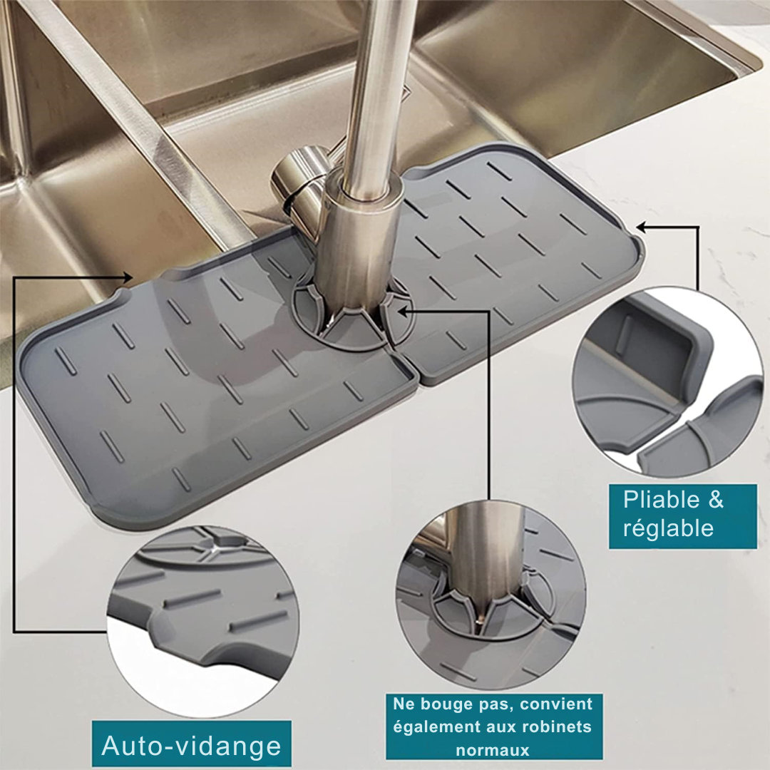🚿Tapis d'égouttage d'AquaGuard Pro💧(37X10X2.4cm)