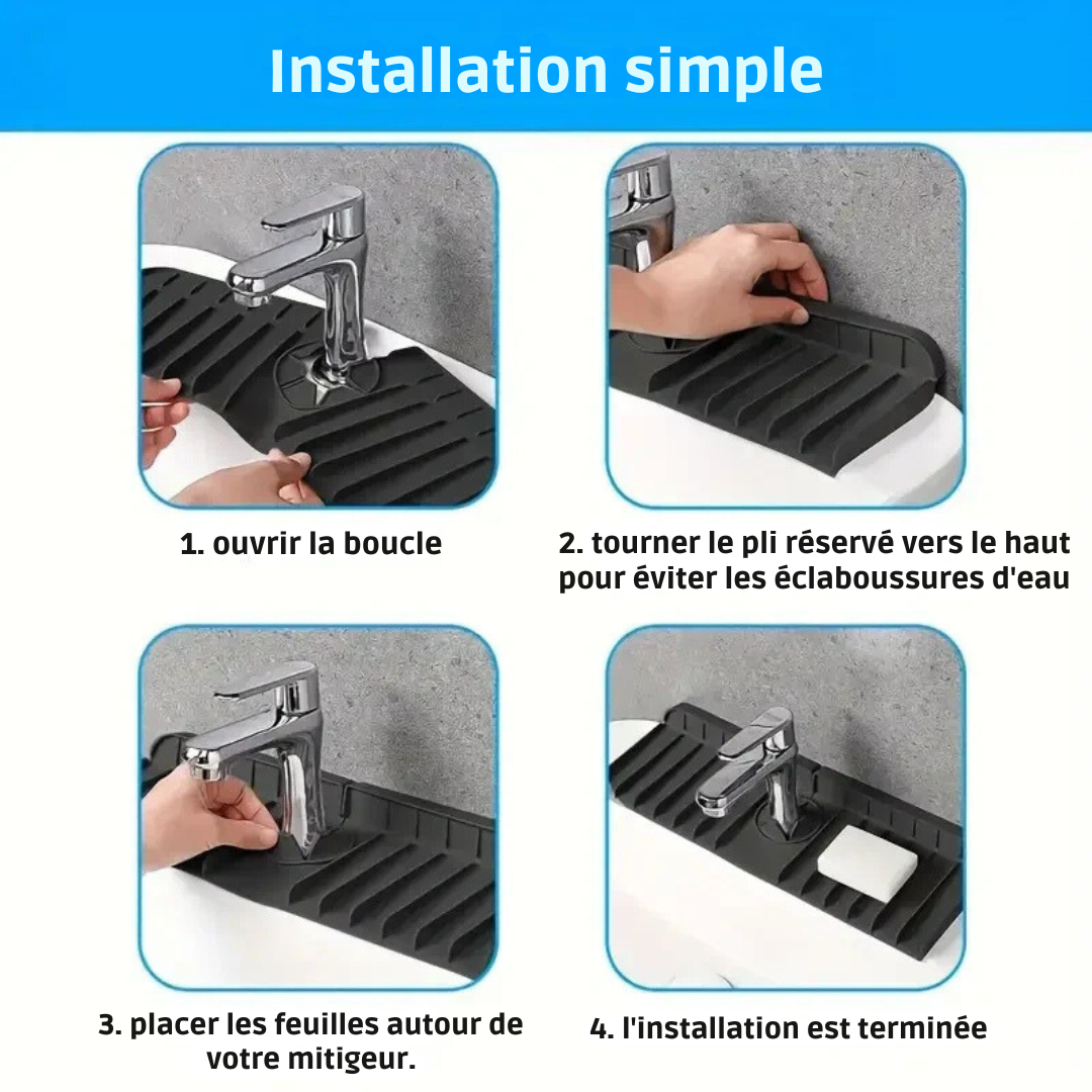 🚿Tapis d'égouttage d'AquaGuard Pro💧(37X10X2.4cm)