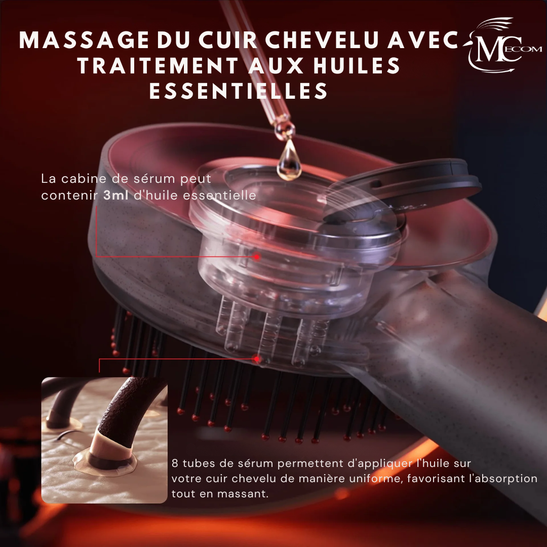 CapiGlow BREO • Brosse massante pour cuir chevelu