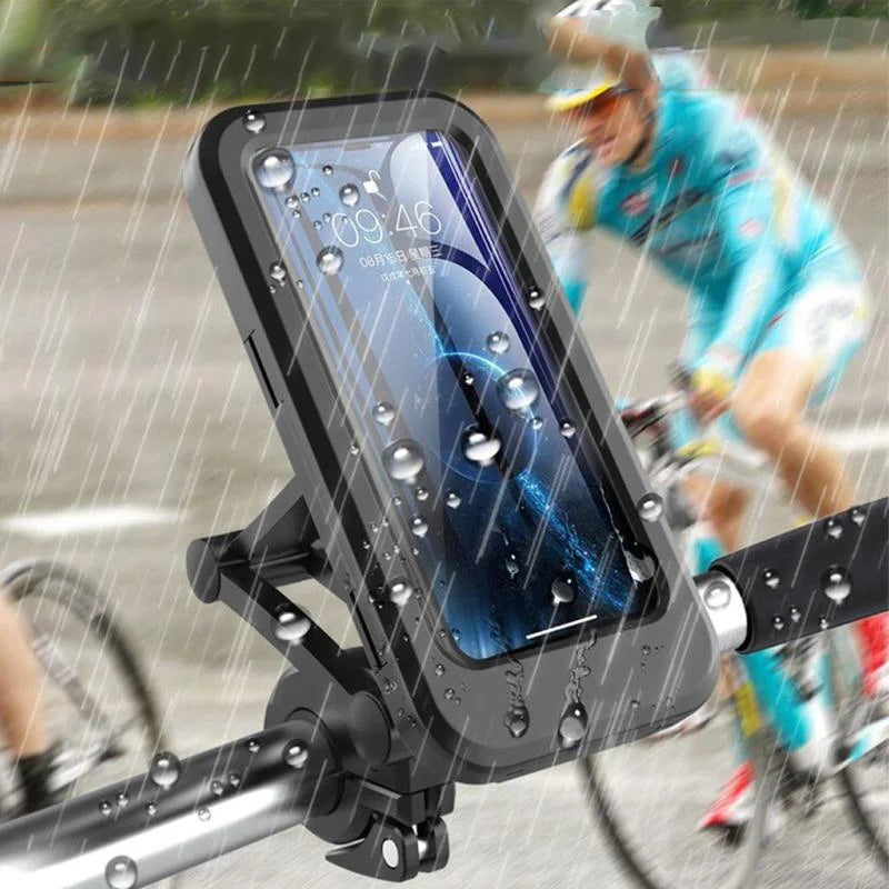 Support de téléphone portable étanche pour motos / vélos