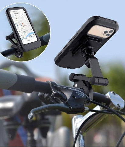 Support de téléphone portable étanche pour motos / vélos