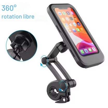 Support de téléphone portable étanche pour motos / vélos