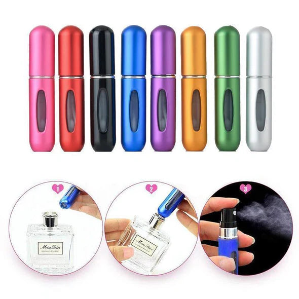 SprayMe -  Lot de 10 Atomiseurs de Parfum Rechargeables