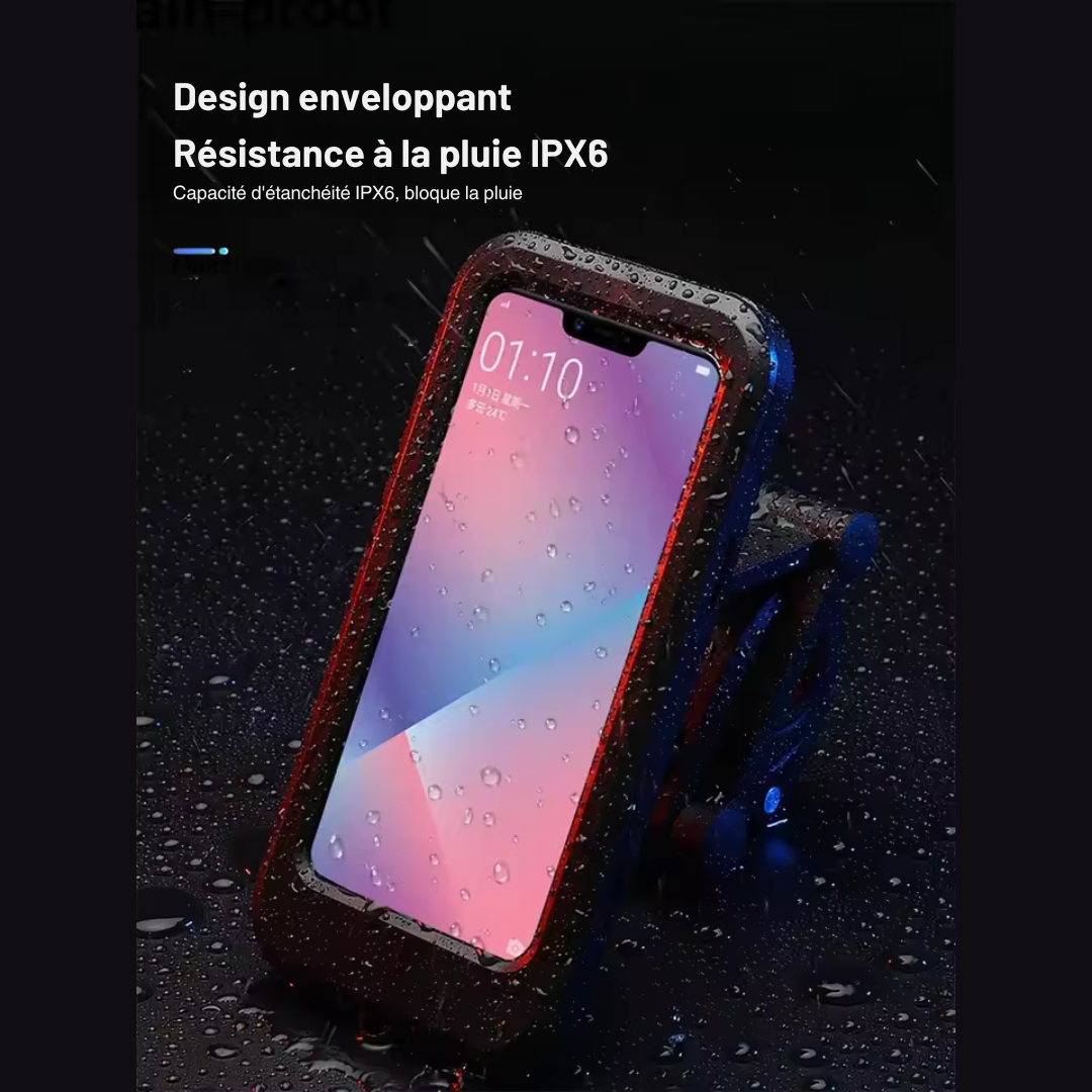 Support de téléphone portable étanche pour motos / vélos