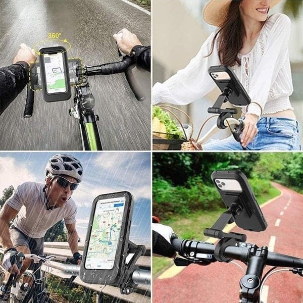 Support de téléphone portable étanche pour motos / vélos