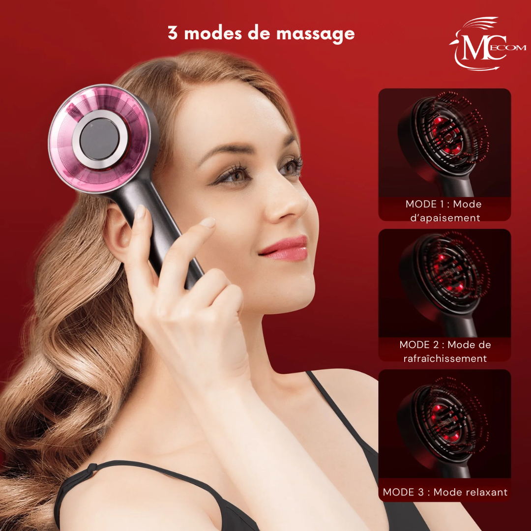 CapiGlow BREO • Brosse massante pour cuir chevelu